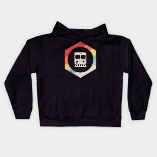 Retro Vintage Rail Crew Railroad Train Conductor Kids Hoodie